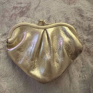 Hobo international gold change purse never used with keychain